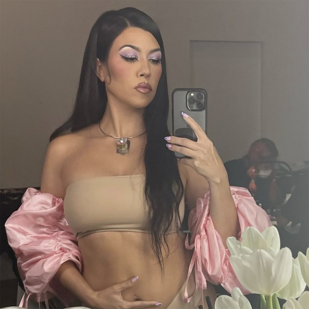 Kourtney Kardashian Claps Again at Being pregnant Remark Kourtney Kardashian Claps Again at Being pregnant Remark